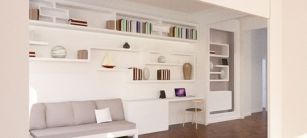 etagere murale sur mesure